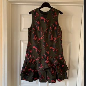 Banana Republic Sleeveless Drop Waist Ruffle Dress